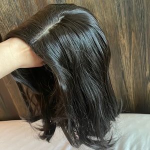 Shoulder length brown hair wig feels like real hair!